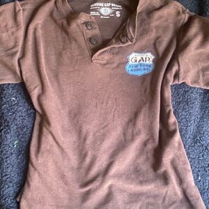 GAP Brown Short Sleeve Tee